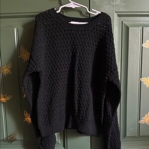 Black Knit Women's Sweater